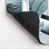 Vintages Blau Mousepad (Ecke)