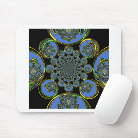 Vintages Blau Mousepad (Mit Mouse)