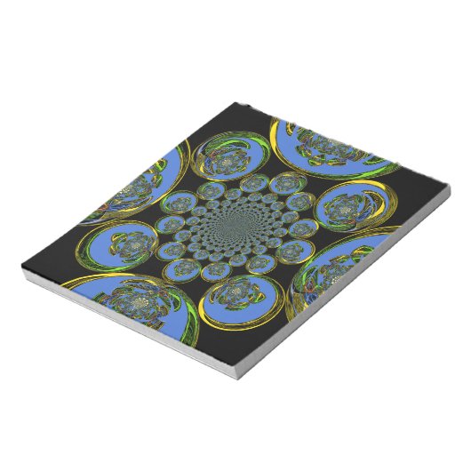 Vintages Blau Notizblock (Rotiert)