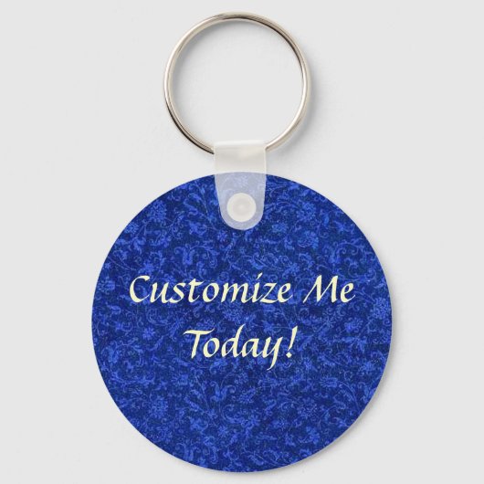 Vintages Blau Schlüsselanhänger (Vorderseite)