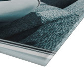 Vintages Blau Schneidebrett (Ecke)