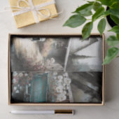 Vintages Blau Seidenpapier (Geschenk)