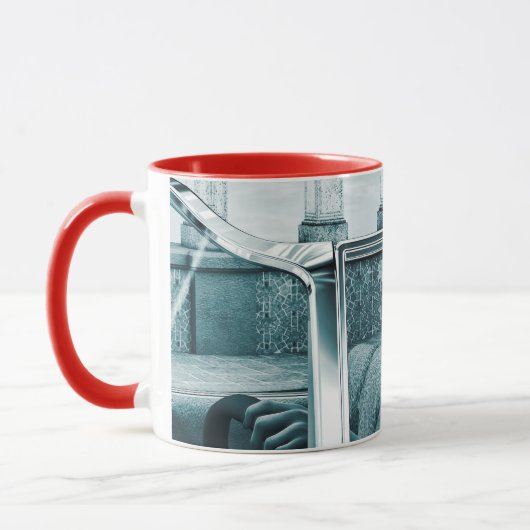 Vintages Blau Tasse (Links)
