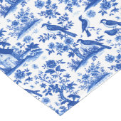 Vintages Blau und Weiß Großer Tischläufer (Ecke)