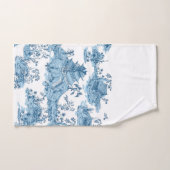 Vintages Blau und Weiße Pagode Chinoiserie Badhandtuch Set (Handtuch)