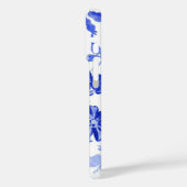 Vintages Blau-Weiß-Muster Case-Mate iPhone Hülle (Rückseite / Links)