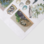 Vintages blauer Theme Ephemera Seidenpapier (Ausschnitt)
