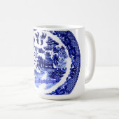 Vintages Blauer Wildmuster um 1790 Kaffeetasse (VorderseiteRechts)
