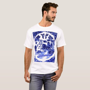 Vintages Blauer Wildmuster um 1790 T-Shirt