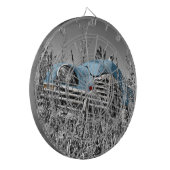 Vintages blaues Auto Dartscheibe (Vorderseite Links)
