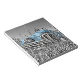 Vintages blaues Auto Notizblock (angewinkelt)