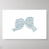 Vintages blaues Bugposter in Wasserfarbe Poster (Vorne)