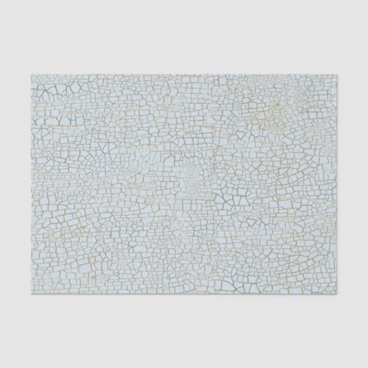Vintages blaues Crackle-Textur Seidenpapier (Vorderseite)