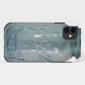 Vintages blaues einmachendes Glas Case-Mate iPhone Hülle (Rückseite (Horizontal))