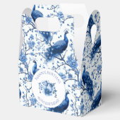 Vintages Blaues Französisches Chinoiserie Geschenkschachtel (Geöffnet)