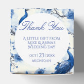 Vintages Blaues Französisches Chinoisy Geschenkschachtel (Oben)