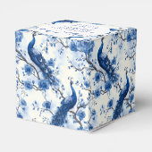 Vintages Blaues Französisches Chinoisy Geschenkschachtel (Rückseite)