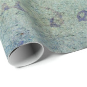 Vintages blaues französisches geschenkpapier (Rolleneckpunkt)