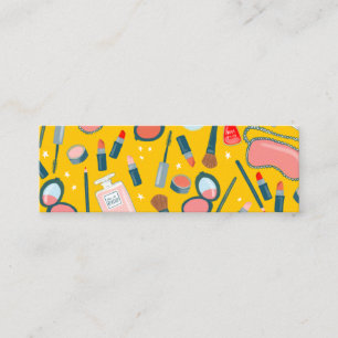 Vintages blaues Gelb des Mini Visitenkarte