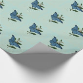 Vintages blaues geschenkpapier (Ecke)