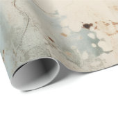 Vintages blaues Grunge-Muster Geschenkpapier (Rolleneckpunkt)