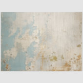 Vintages blaues Grunge-Muster Seidenpapier (Vorderseite)