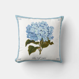 Vintages Blaues Hydrangea Kissen