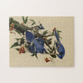 Vintages blaues Jay-Puzzlespiel Puzzle (Horizontal)