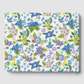 Vintages blaues Land Gästebuch (Rückseite)