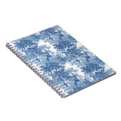 Vintages blaues Landschaftstoil mit Urnen und Spal Notizblock (Rechte Seite)