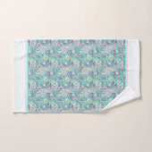 Vintages blaues Paisley Badehandtuch Set (Handtuch)
