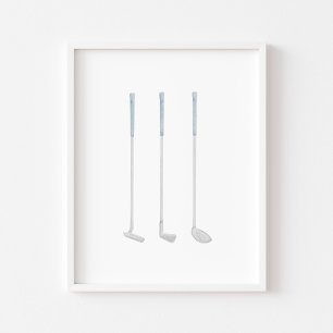 Vintages blaues Plakat für Wasserfarben