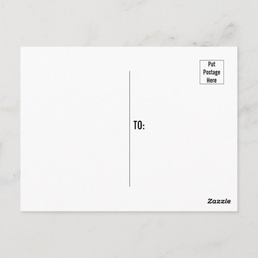 Vintages Blaues Skandinavien Postkarte (Rückseite)