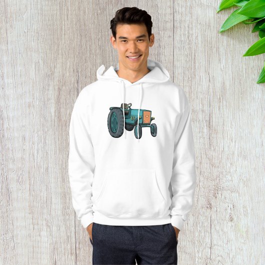 Vintages blaues Traktor Hoodie