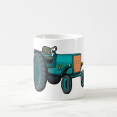 Vintages blaues Traktor Kaffeetasse