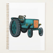 Vintages blaues Traktor Planer (Vorderseite)