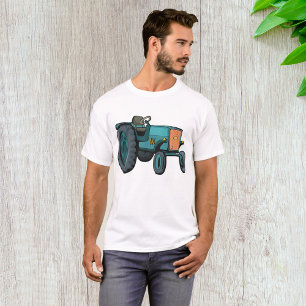 Vintages blaues Traktor T-Shirt