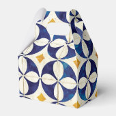 Vintages blaues und gelbes portugiesisches Muster Geschenkschachtel (Rückseite)