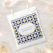 Vintages blaues und gelbes portugiesisches Muster  Geschenktütchen (Ausgeschnitten)