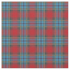 Vintages blaues und rotes schottisches kariertes stoff