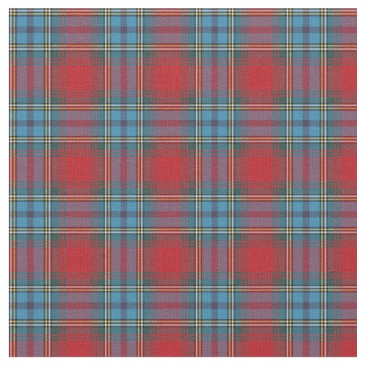 Vintages blaues und rotes schottisches kariertes stoff (Nahaufnahme)