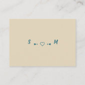 Vintages Blaujagd, Save the Date Begleitkarte (Rückseite)