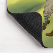 Vintages Blick Golfspieler-Golf Mousepad (Ecke)