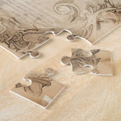 Vintages Blue Christmas Tree Puzzle (Seite)