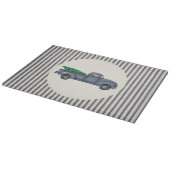 Vintages Blue Christmas Tree Truck Cutting Board Schneidebrett (Ecke)