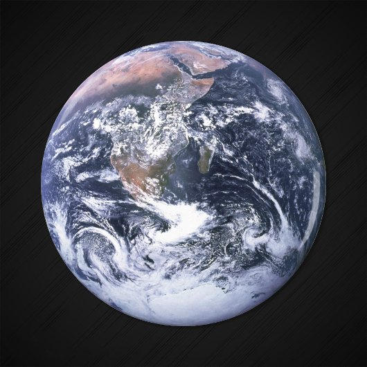 Vintages Blue Marble Earth Foto Magnet