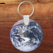 Vintages Blue Marble Earth Space Foto Schlüsselanhänger (Rückseite)