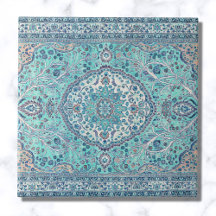 Vintages Blue Rug Muster