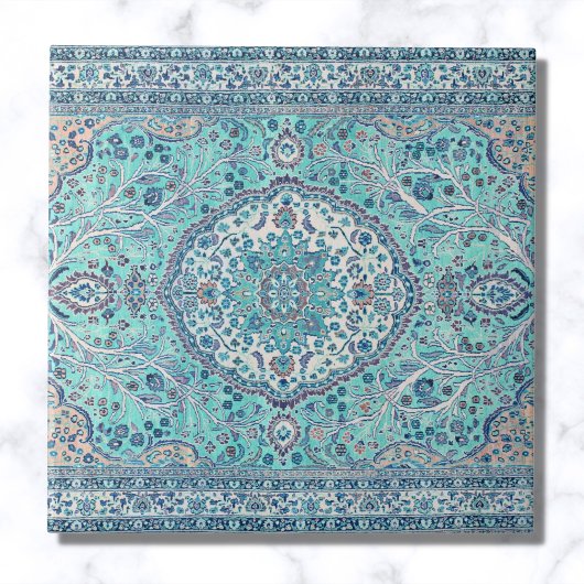 Vintages Blue Rug Muster Fliese