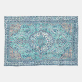 Vintages Blue Rug Muster Geschirrtuch (Horizontal)